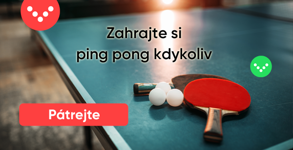 Zahrajte si ping pong kdykoliv